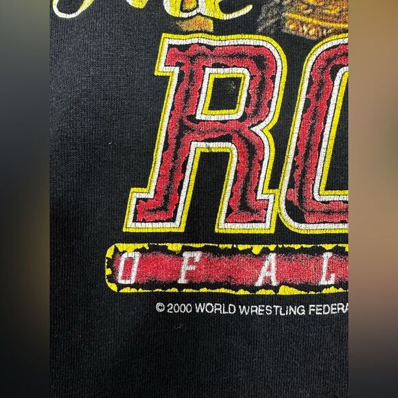 Vintage 2000 WWF The Rock Of All Ages Wrestling T-Shirt Size XL WWE Y2K - Picture 3 of 5
